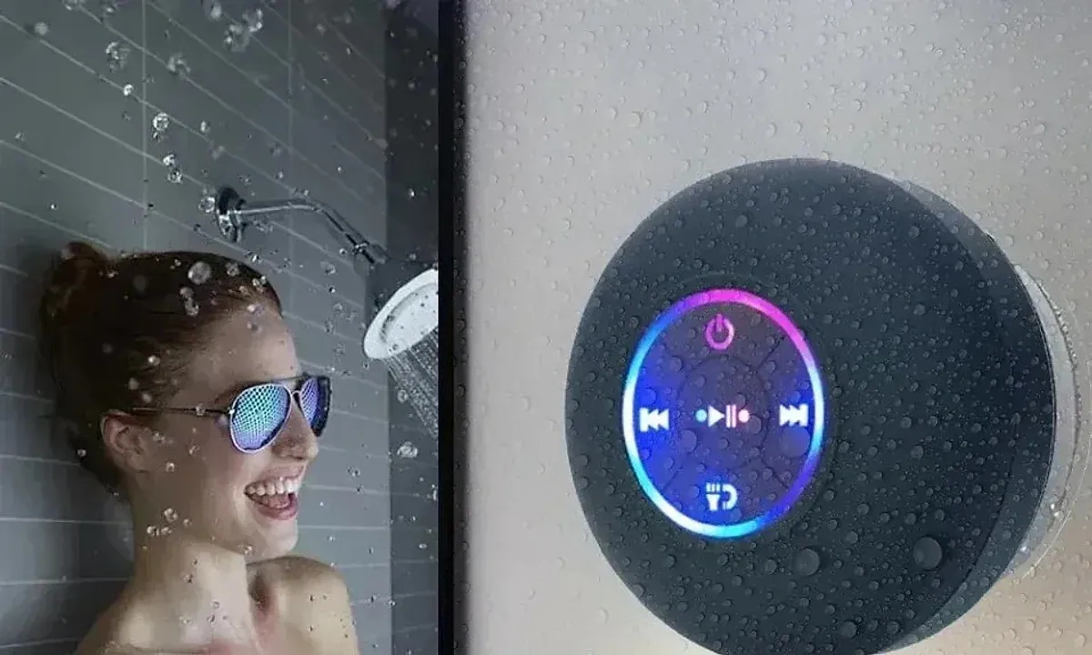 Caixa de som Bluetooth resistente à água para banheiro, foto 2