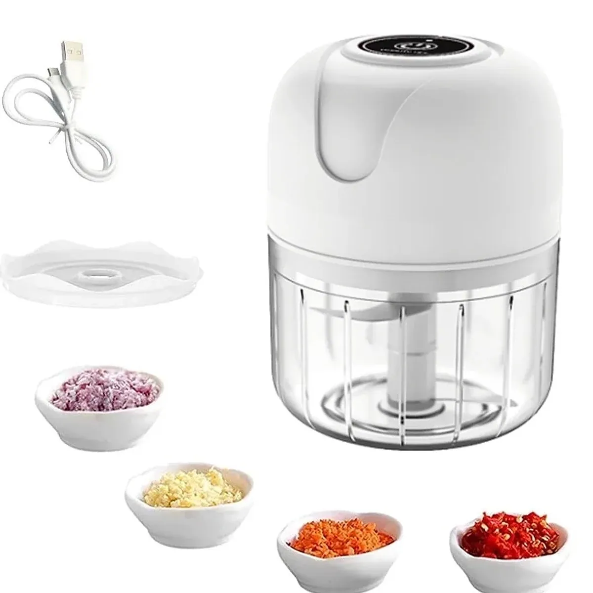 Mini processador elétrico recarregável 250 ml, foto 4