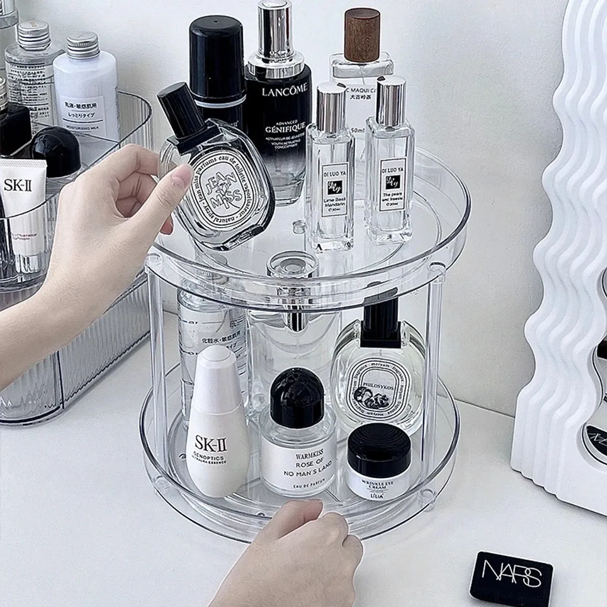 Organizador giratório 360° para perfumes e cosméticos, foto 3